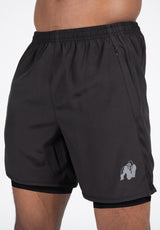 Gorilla Wear Modesto 2-In-1 Shorts, black