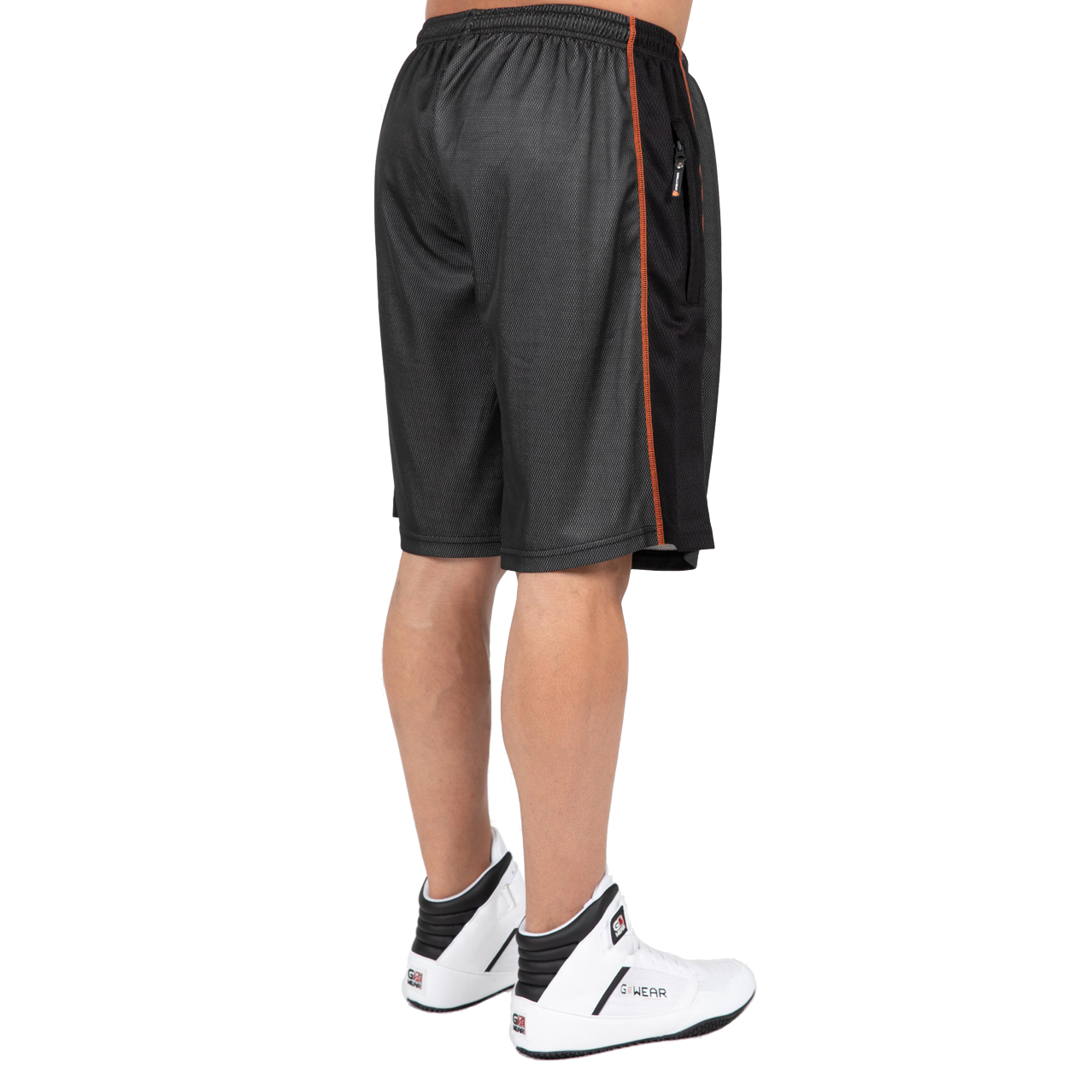 Gorilla Wear Wallace Mesh Shorts, grey/orange