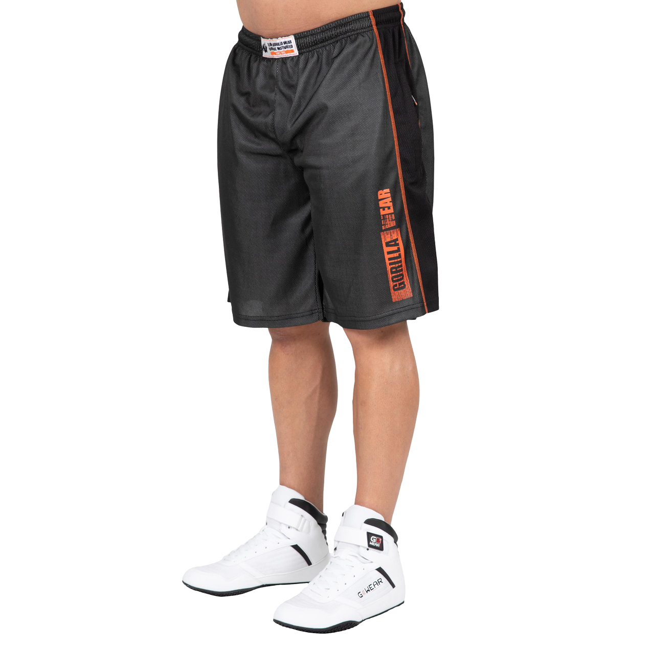 Gorilla Wear Wallace Mesh Shorts, grey/orange