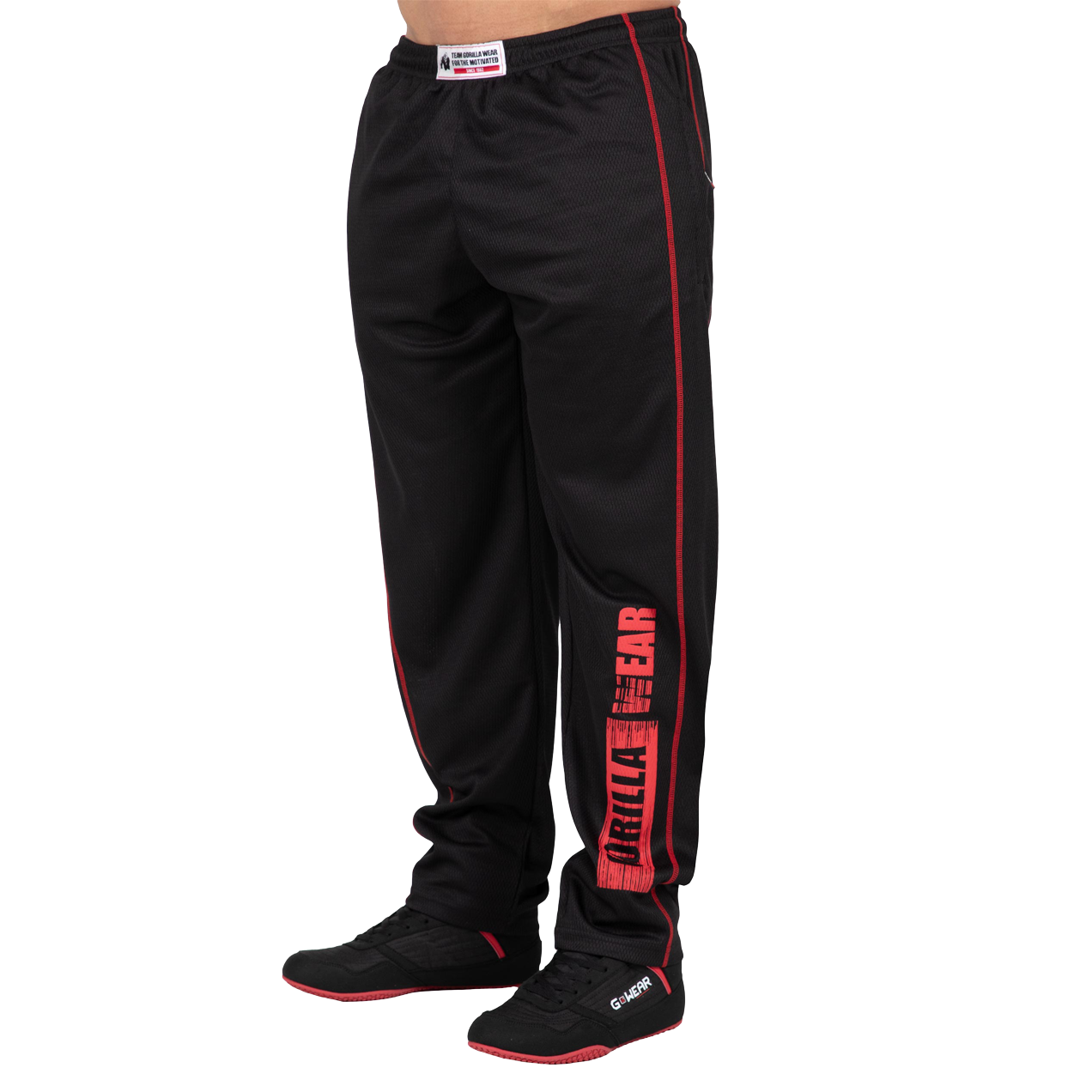 Gorilla Wear Wallace Mesh Pants, black/red