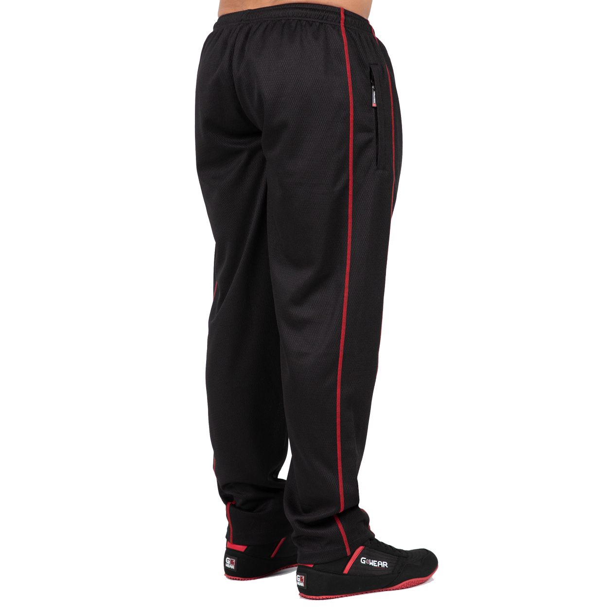 Gorilla Wear Wallace Mesh Pants, black/red