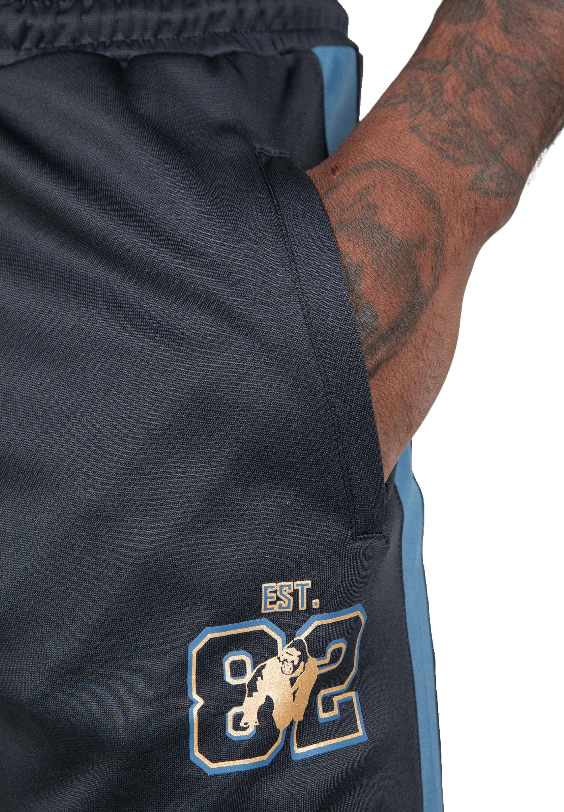 Gorilla Wear Devon Training Pants, grey/blue