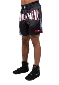 Gorilla Wear Clayton Boxing Shorts, black/red