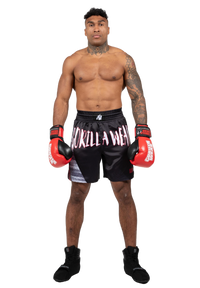 Gorilla Wear Clayton Boxing Shorts, black/red