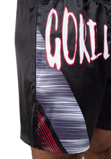 Gorilla Wear Clayton Boxing Shorts, black/red