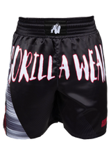 Gorilla Wear Clayton Boxing Shorts, black/red