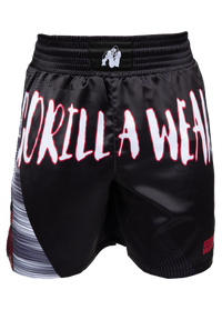 Gorilla Wear Clayton Boxing Shorts, black/red