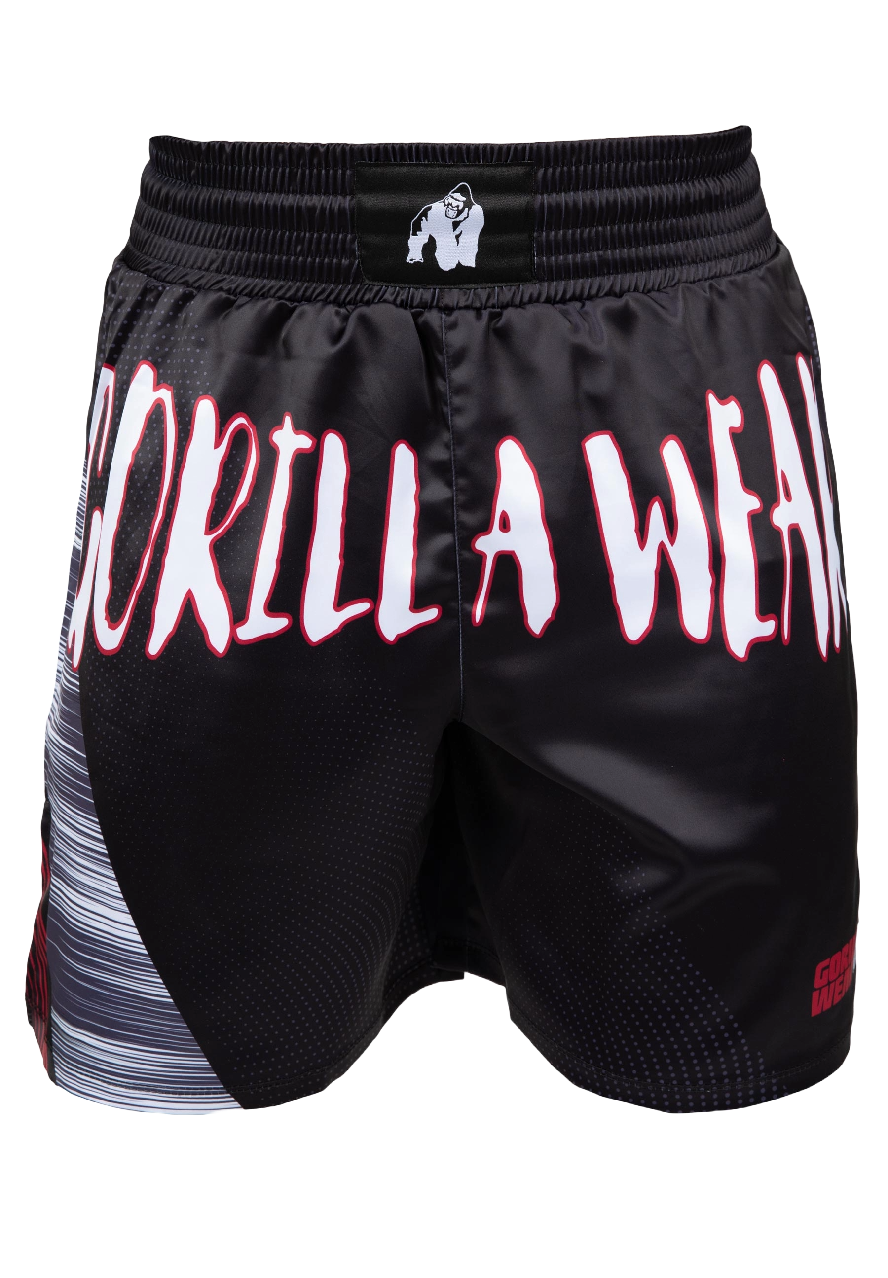 Gorilla Wear Clayton Boxing Shorts, black/red