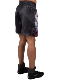Gorilla Wear Clayton Boxing Shorts, black/red