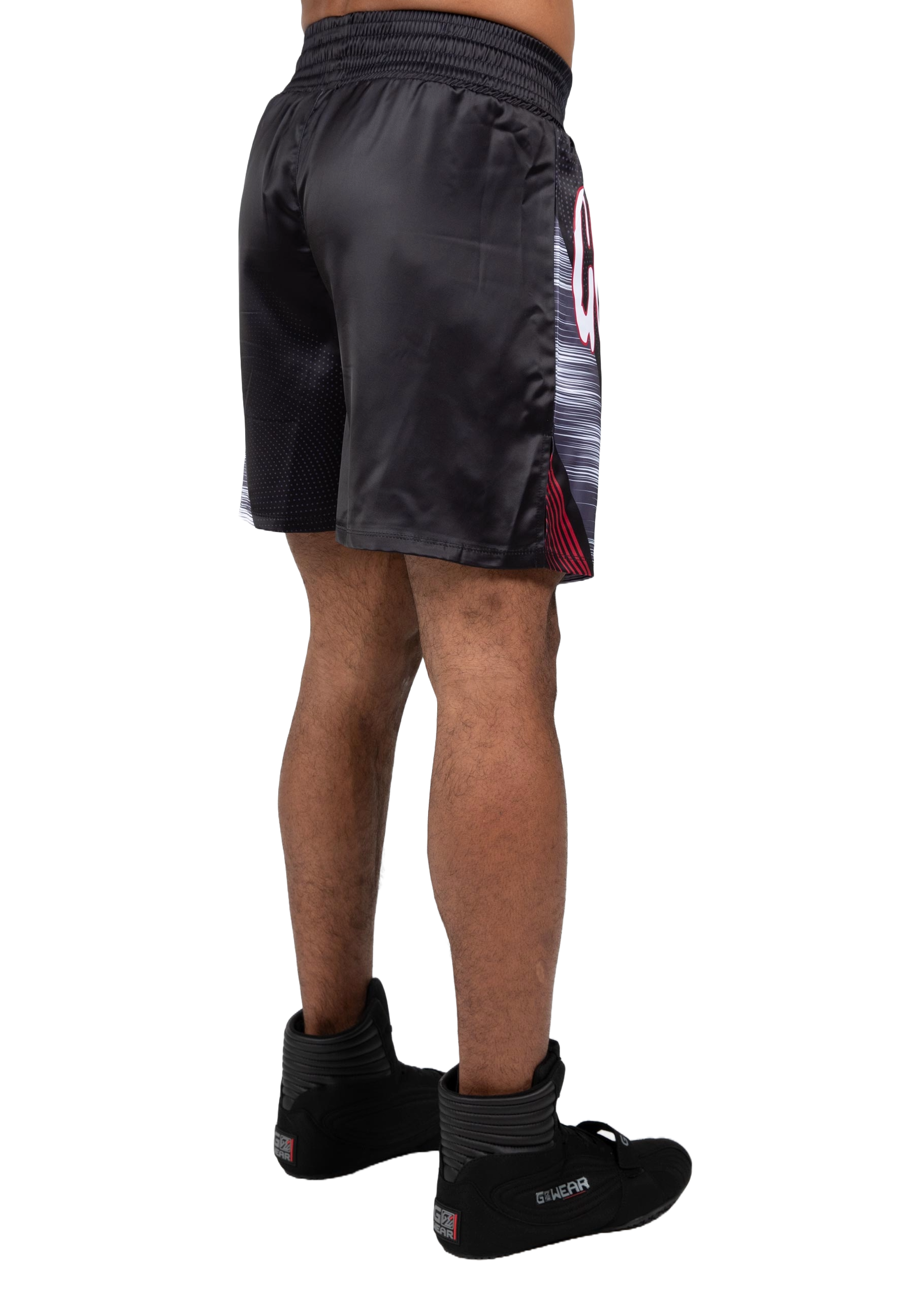 Gorilla Wear Clayton Boxing Shorts, black/red