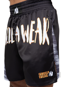 Gorilla Wear Clayton Boxing Shorts, black/gold