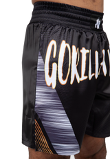 Gorilla Wear Clayton Boxing Shorts, black/gold
