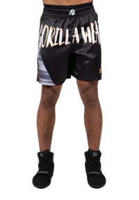 Gorilla Wear Clayton Boxing Shorts, black/gold