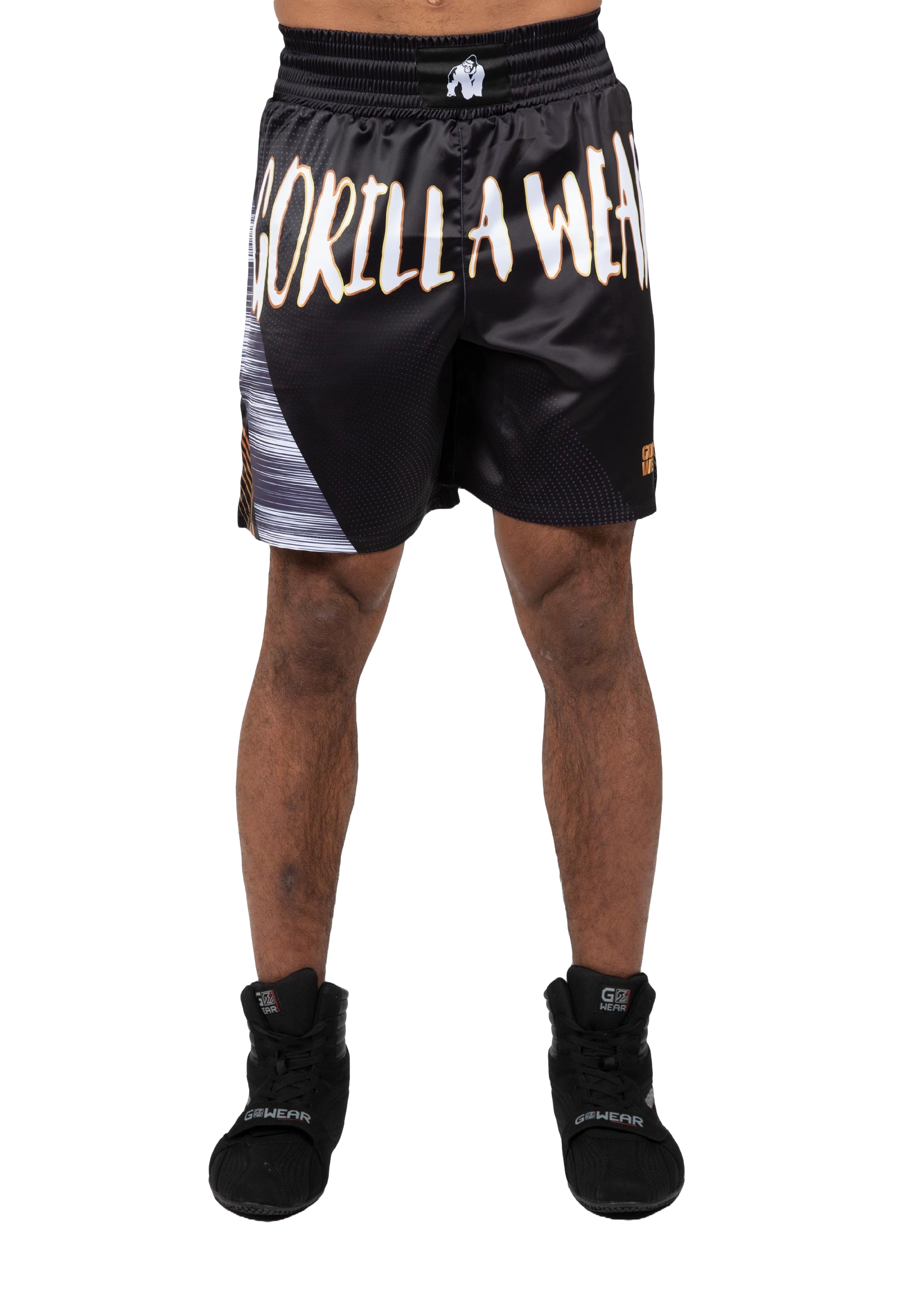 Gorilla Wear Clayton Boxing Shorts, black/gold