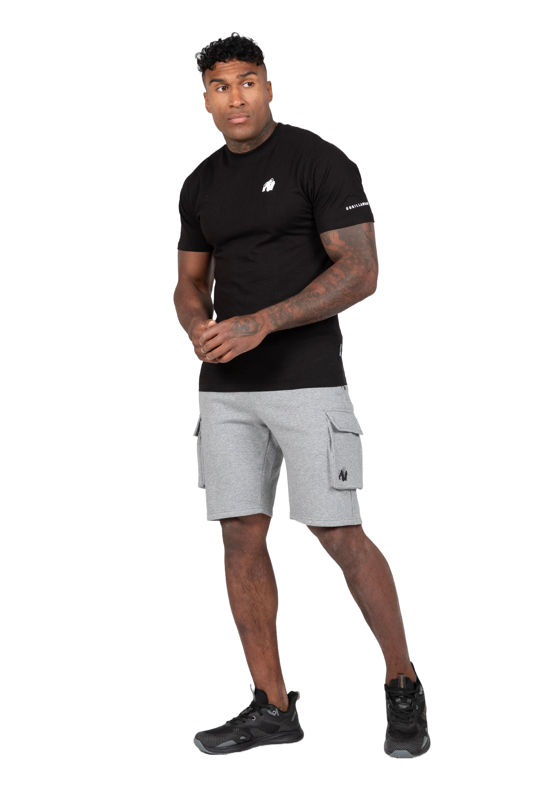Gorilla Wear Hudson Cargo Sweat Shorts, grey melange