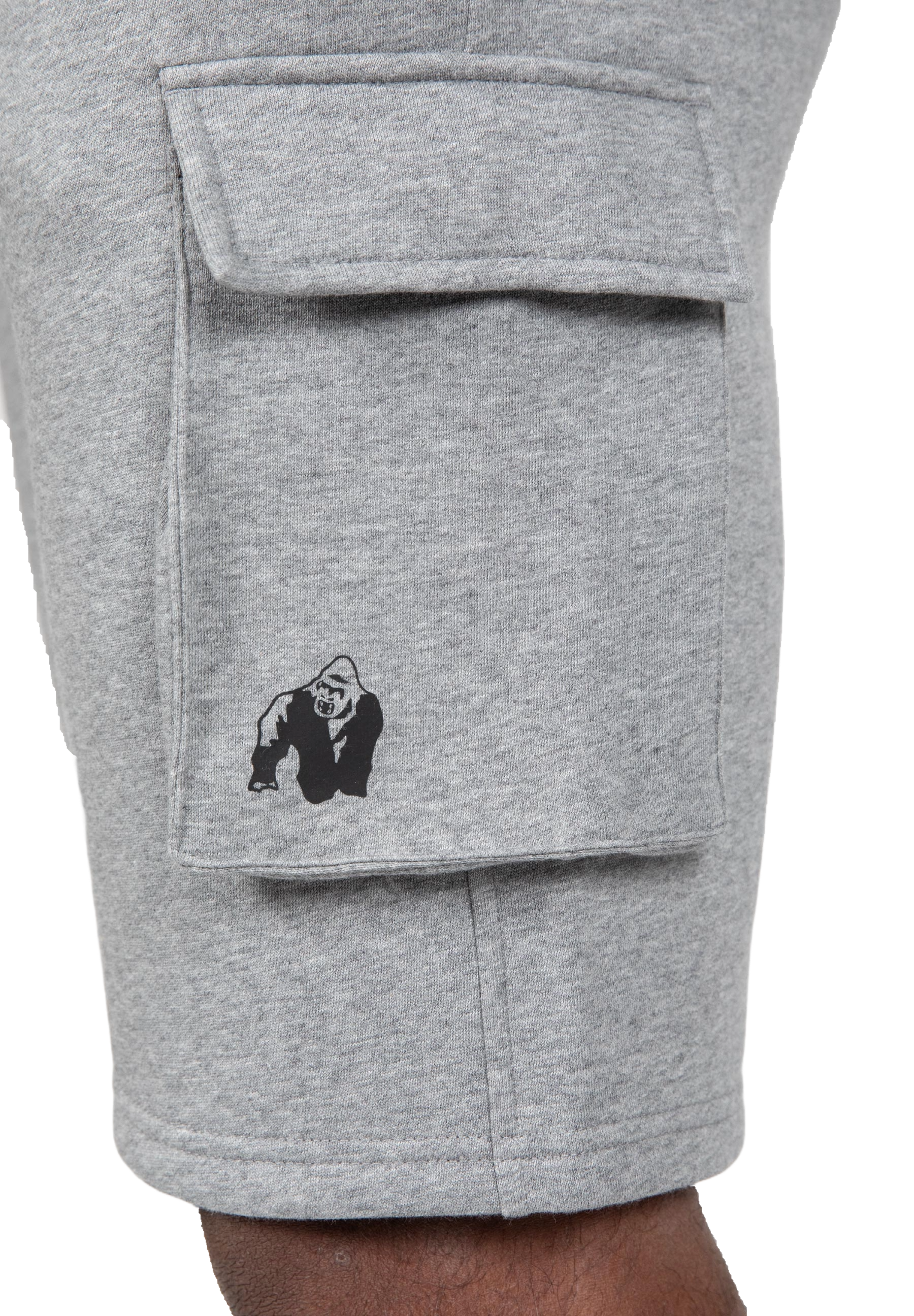 Gorilla Wear Hudson Cargo Sweat Shorts, grey melange