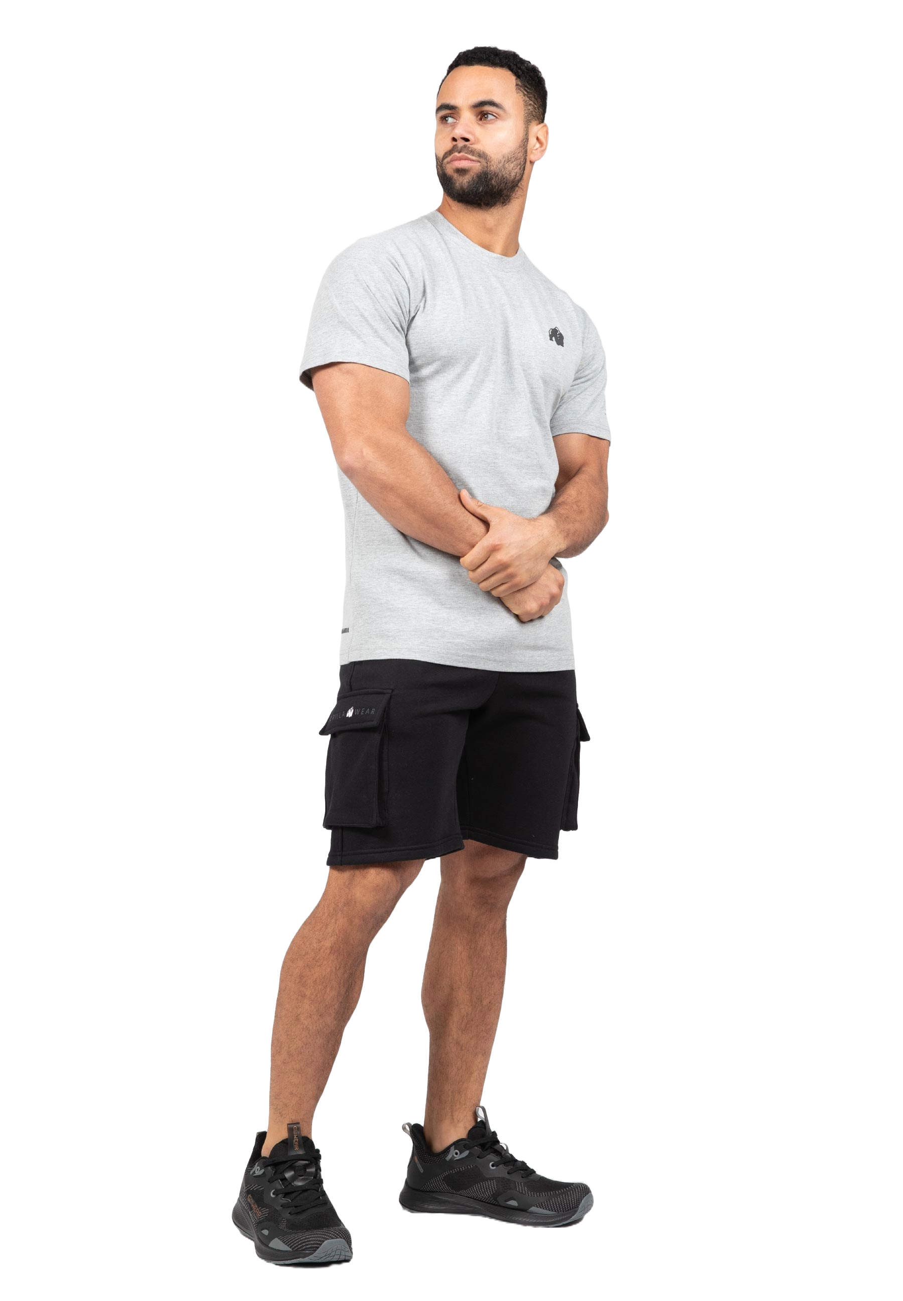 Gorilla Wear Hudson Cargo Sweat Shorts, black