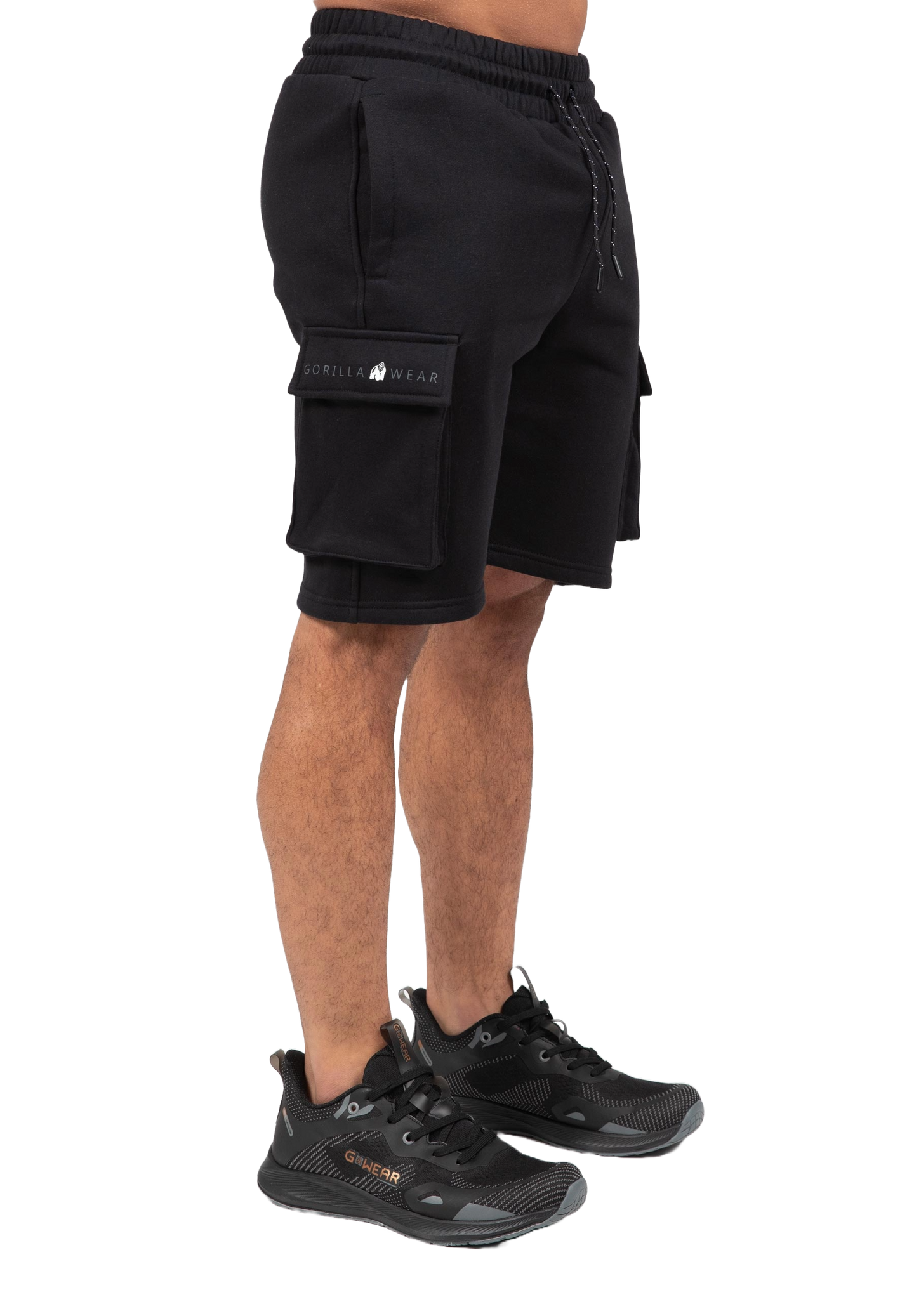 Gorilla Wear Hudson Cargo Sweat Shorts, black