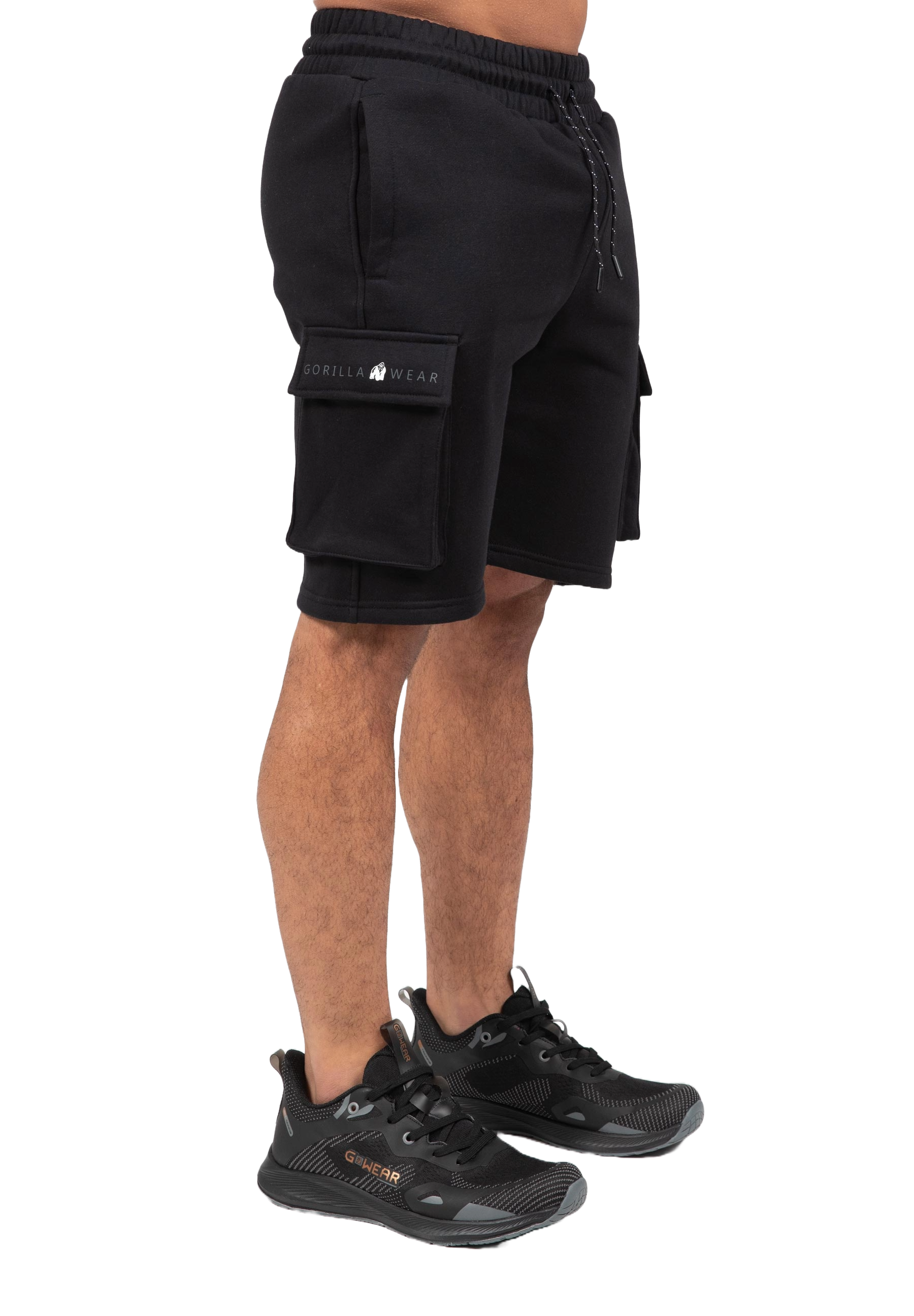 Gorilla Wear Hudson Cargo Sweat Shorts, black