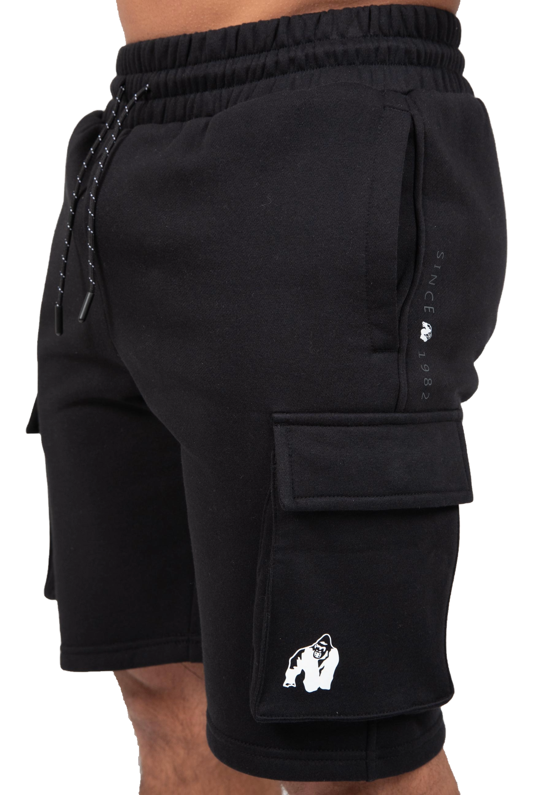 Gorilla Wear Hudson Cargo Sweat Shorts, black
