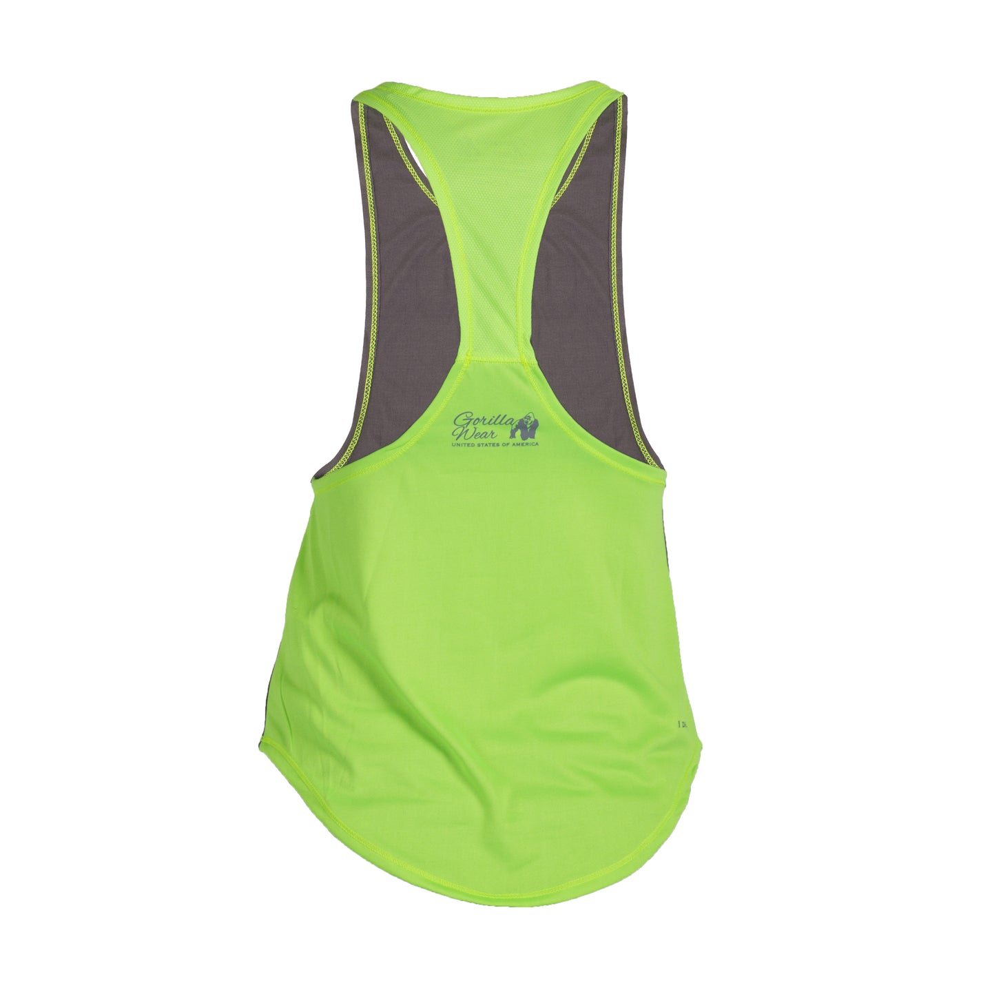 Gorilla Wear Florida Stringer Tank Top, grey/lime