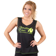 Gorilla Wear Odessa Cross Back Tanktop, black/neon lime