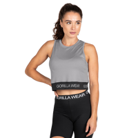 Gorilla Wear Colby Cropped Tank Top, grey