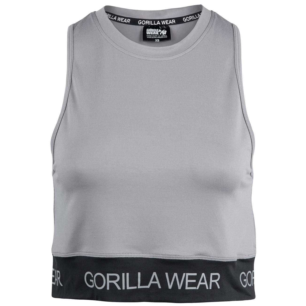 Gorilla Wear Colby Cropped Tank Top, grey