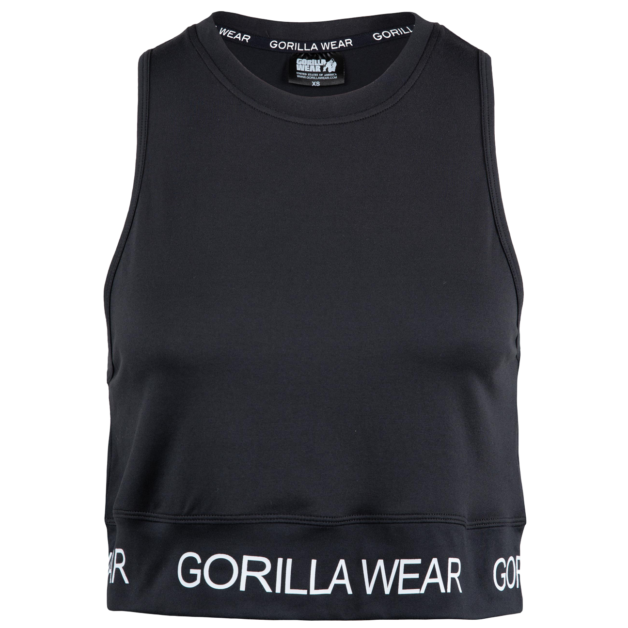 Gorilla Wear Colby Cropped Tank Top, black