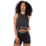 Gorilla Wear Colby Cropped Tank Top, black
