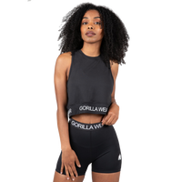 Gorilla Wear Colby Cropped Tank Top, black