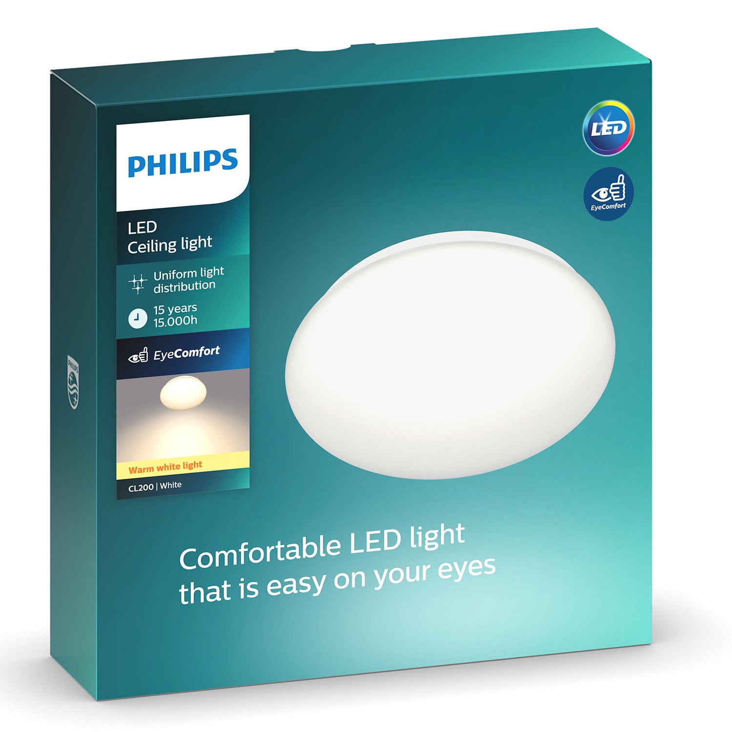 Philips CL200 Plafond 225mm 6W 600 2700K Varmvitt
