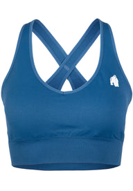Gorilla Wear Hilton Seamless Sports Bra, blue