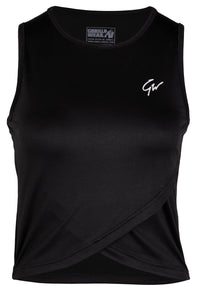 Gorilla Wear Estelle Twisted Crop Top, black