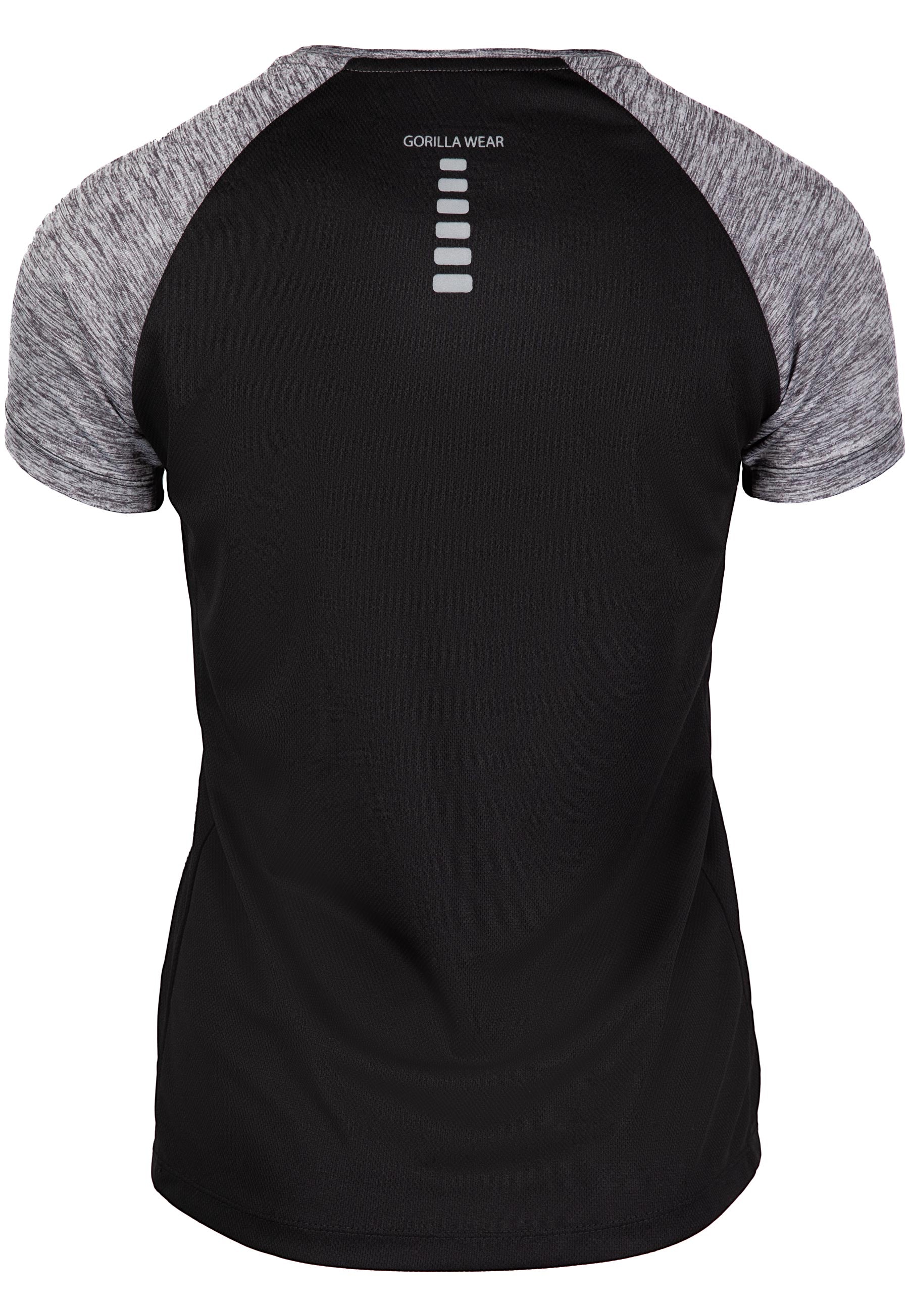 Gorilla Wear Monetta Performance T-Shirt, grey melange/black