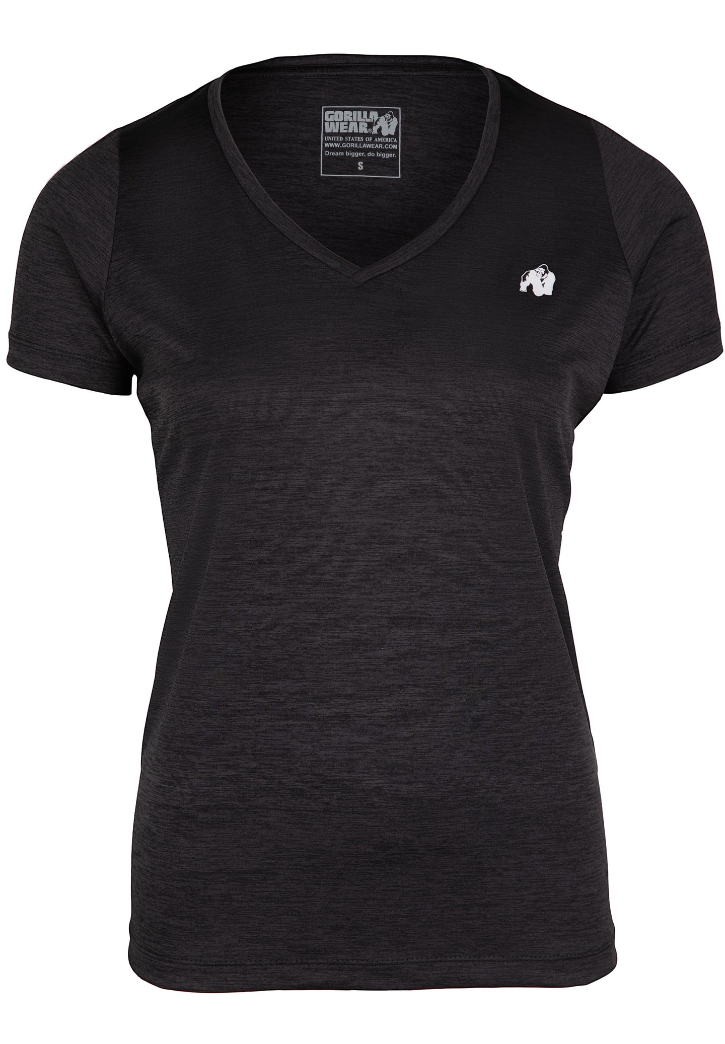 Gorilla Wear Elmira V-Neck T-Shirt, black