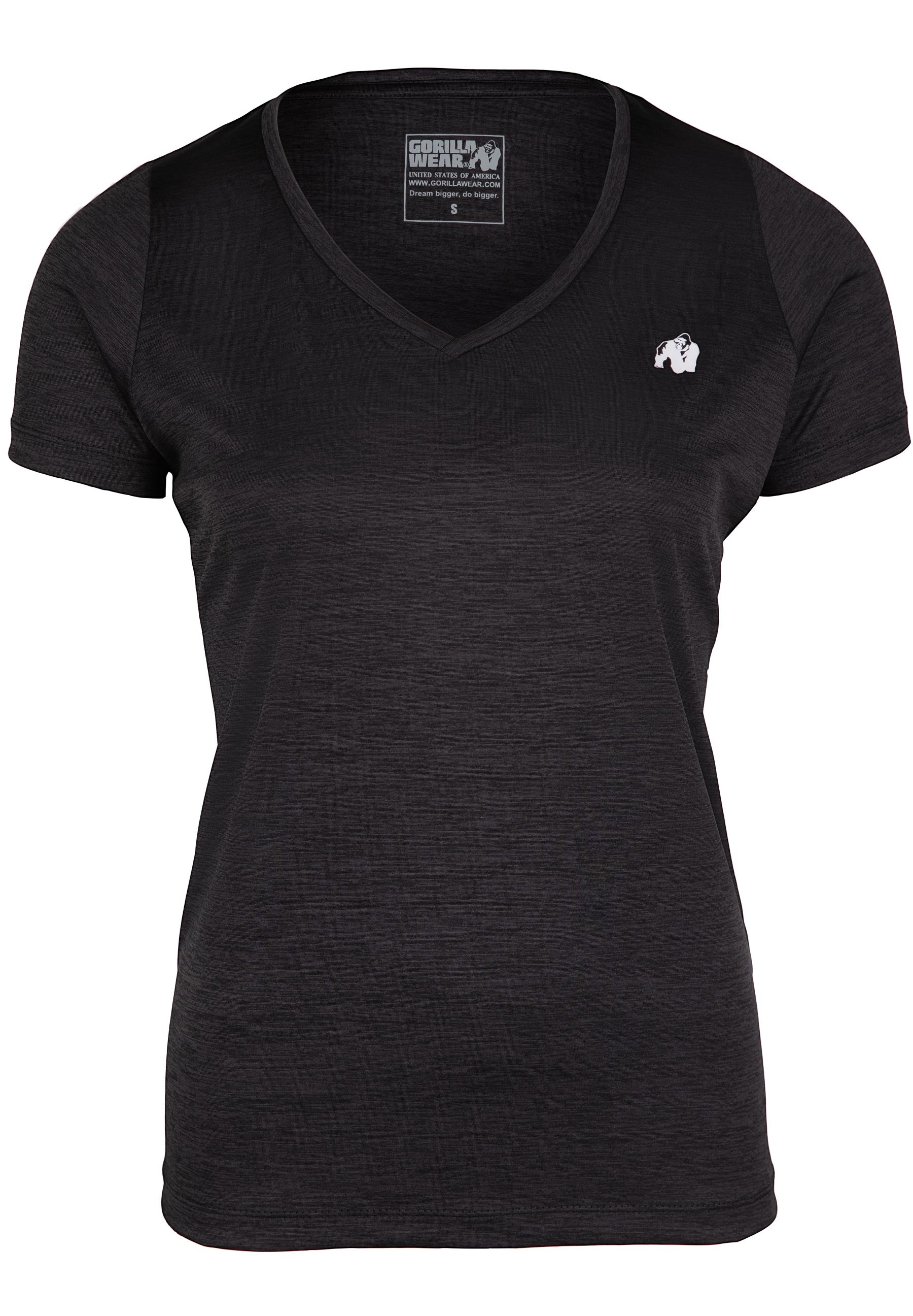 Gorilla Wear Elmira V-Neck T-Shirt, black