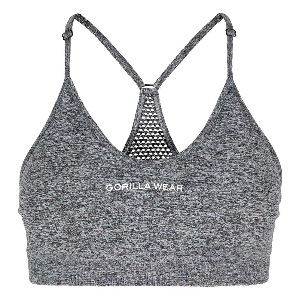 Gorilla Wear Quincy Seamless Sports Bra, grey melange