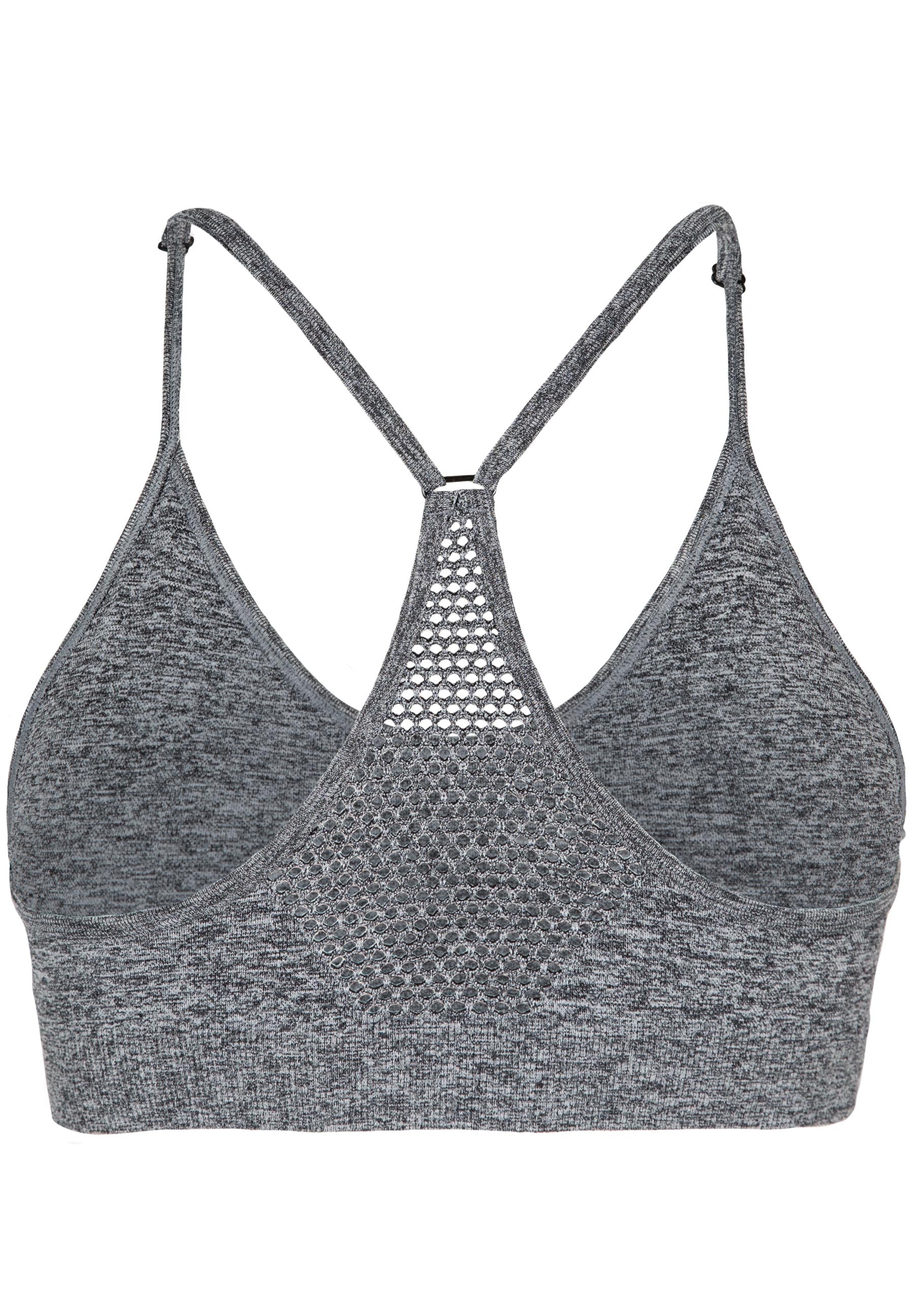 Gorilla Wear Quincy Seamless Sports Bra, grey melange