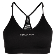 Gorilla Wear Quincy Seamless Sports Bra, black