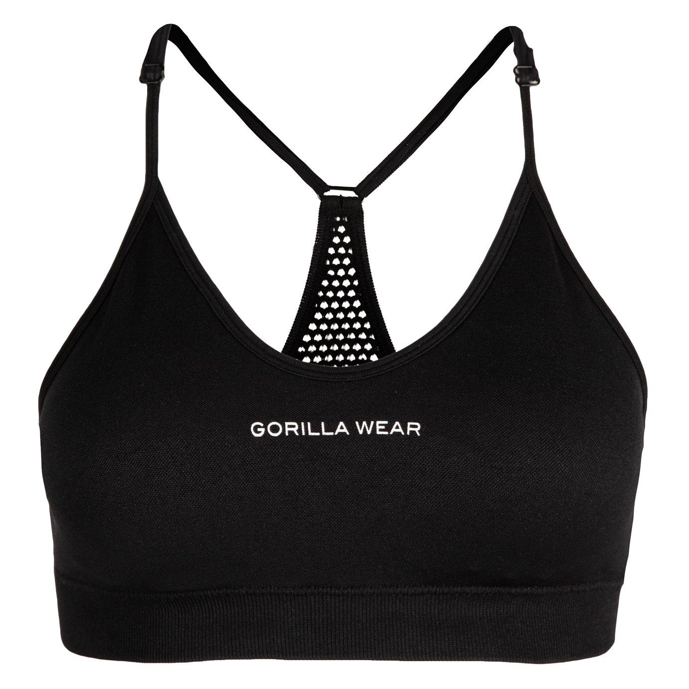 Gorilla Wear Quincy Seamless Sports Bra, black