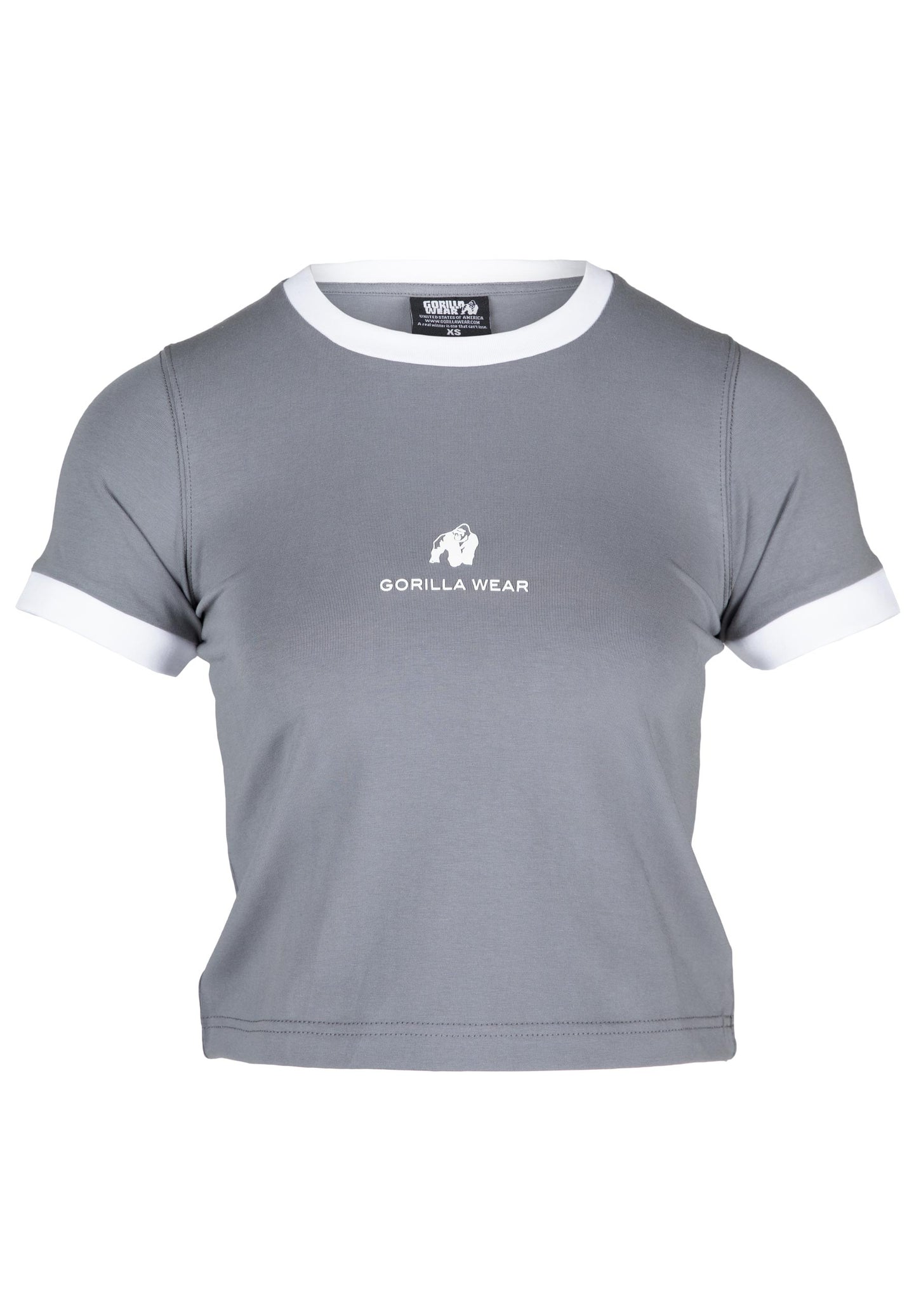 Gorilla Wear New Orleans Cropped T-Shirt, grey
