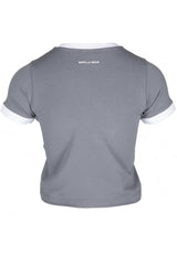 Gorilla Wear New Orleans Cropped T-Shirt, grey