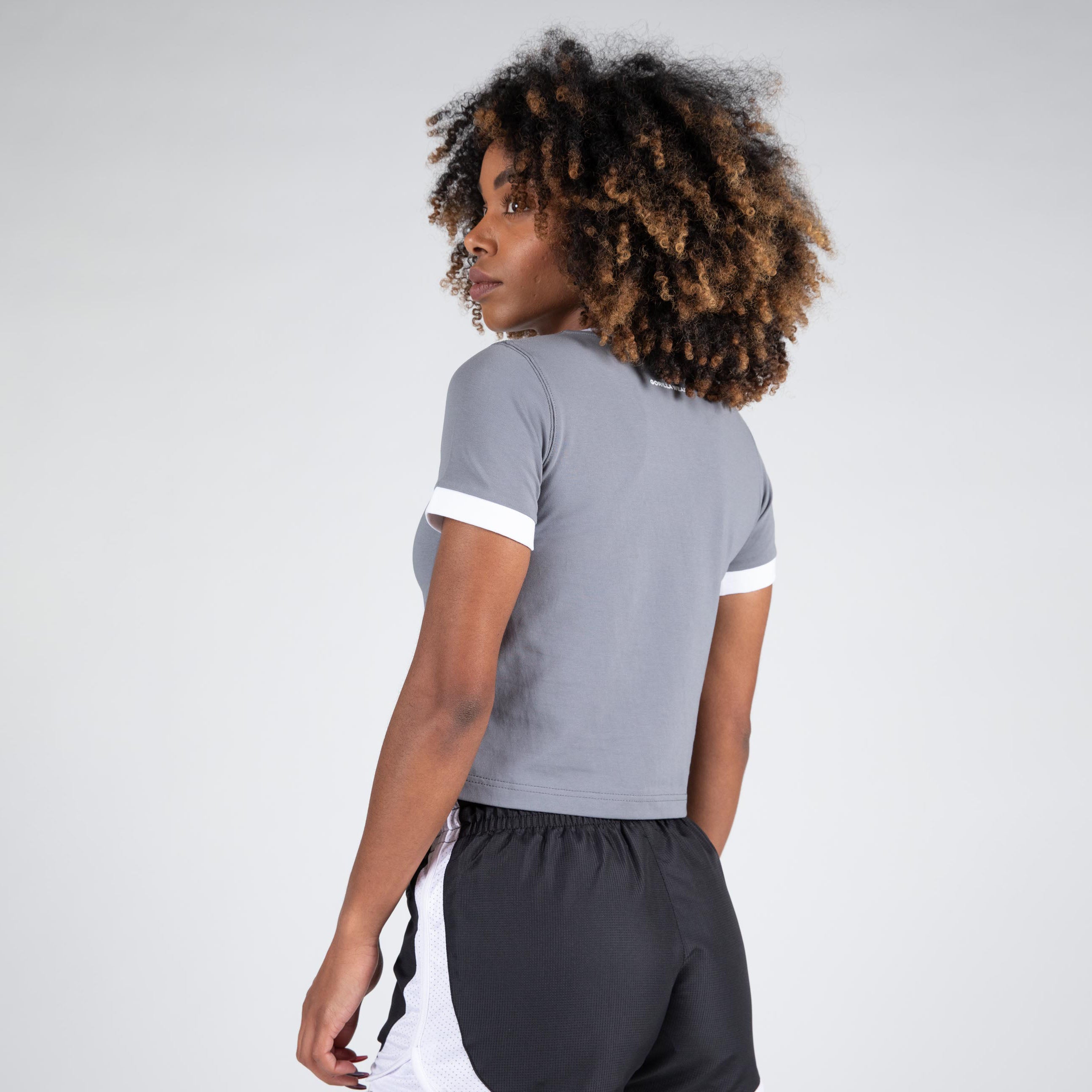 Gorilla Wear New Orleans Cropped T-Shirt, grey