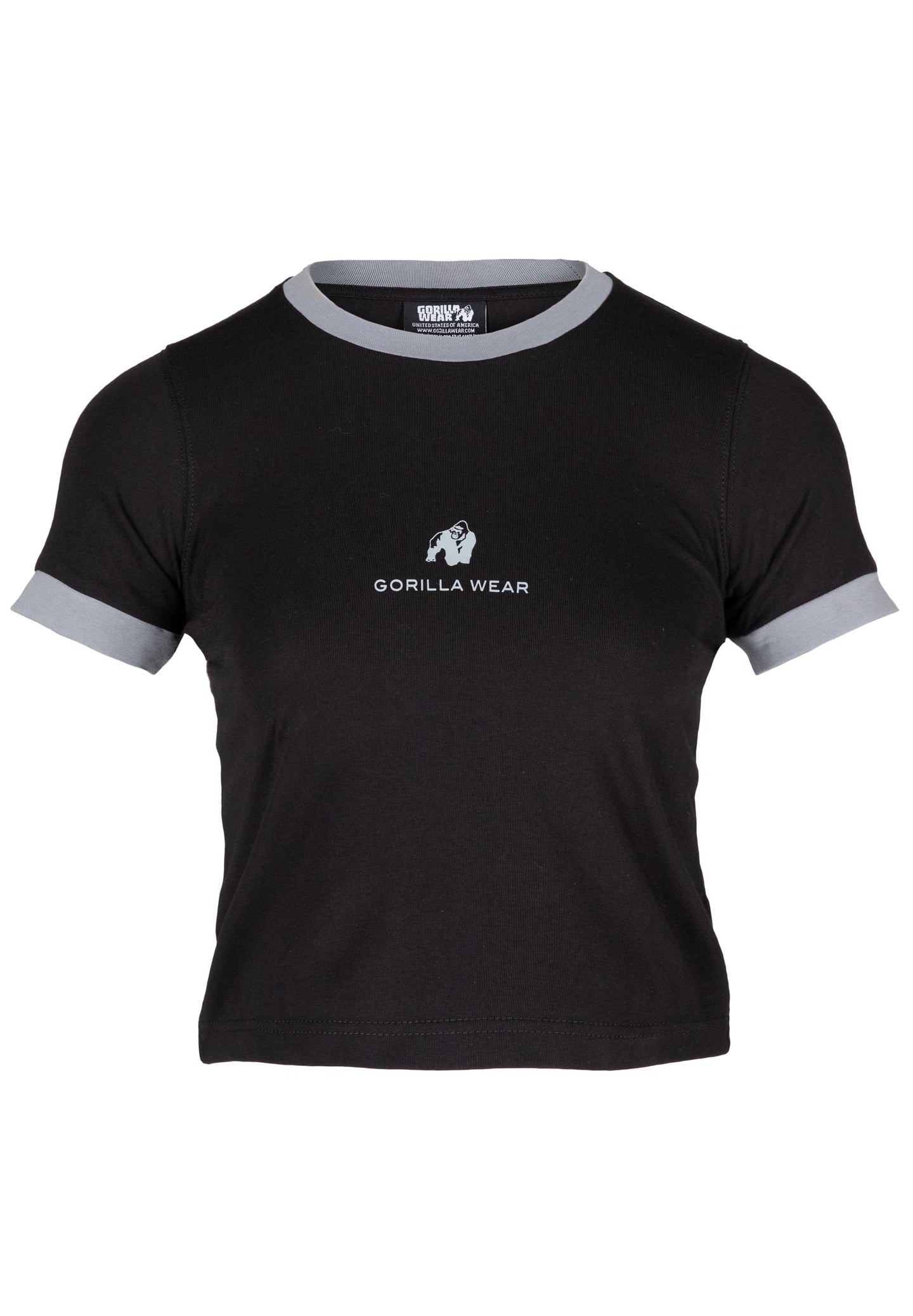 Gorilla Wear New Orleans Cropped T-Shirt, black