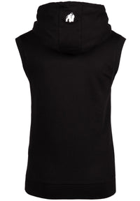 Gorilla Wear Virginia Sleeveless Hoodie, Svart