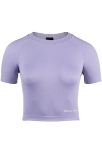 Gorilla Wear Selah Seamless Crop Top, lilac