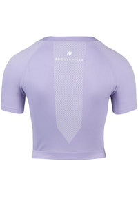 Gorilla Wear Selah Seamless Crop Top, lilac