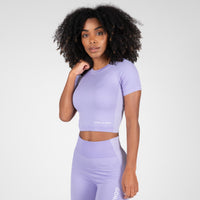 Gorilla Wear Selah Seamless Crop Top, lilac