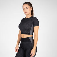 Gorilla Wear Selah Seamless Crop Top, black